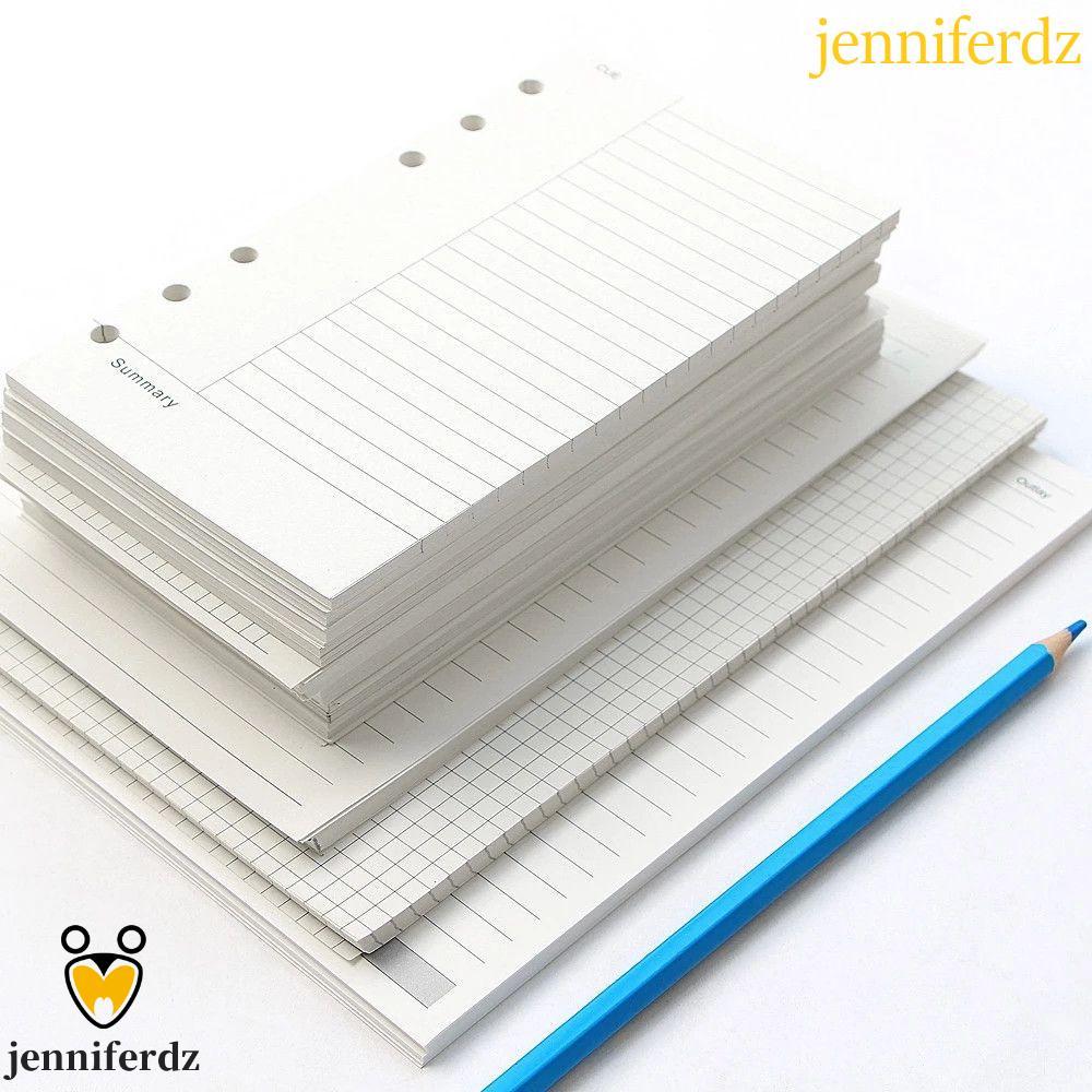 JENNIFERDZ กระดาษเติมสายนักเรียน Dot อุปกรณ์การเรียน A5 A6 A7 Grid Weekly Binder ภายในหน้า