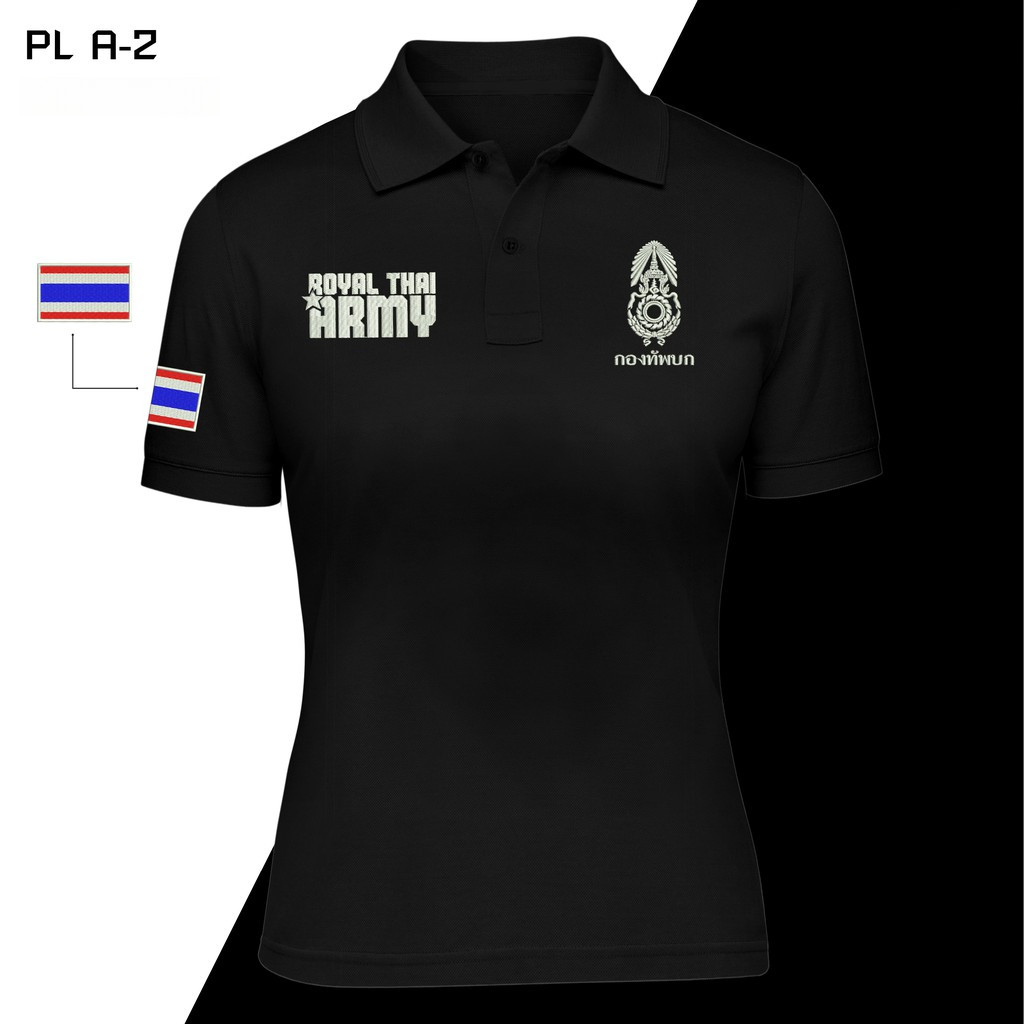 A-2 เสื้อโปโลพิมพ์ลายนายทหาร ทำจากฝ้ายบริสุทธิ์ คอปอม สวมใส่ง่ายสำหรับทั้งชายและหญิง ขนาดตั้งแต่ S ถ