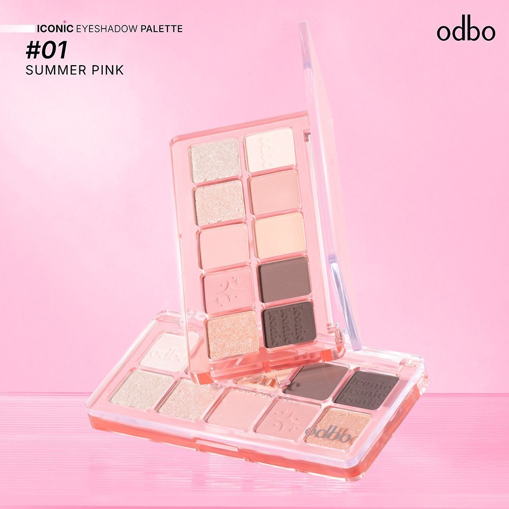 ODBO Iconic Eyeshadow Palette OD-2029 พาเลทตาอายแชโดว์ 10 เฉดสี มิกซ์แอนด์แมทช์สีได้อย่างลงตัวไว้ในพ