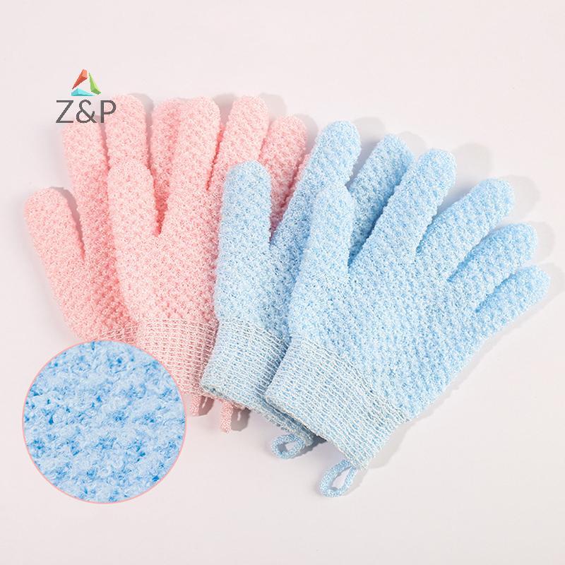 Z&P ถุงมือสปาโฟมขัดผิวอาบน้ํา ถุงมือนวดอุปกรณ์ห้องน้ํา COD