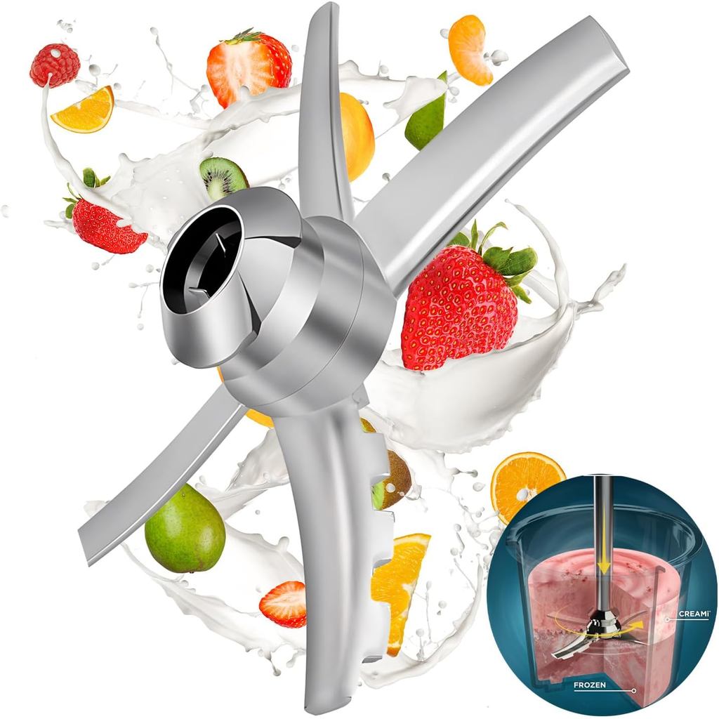 Replacement Blender Blade Compatible with Ninja Creami NC500 Series, Mixing Blade Replacement for Ni