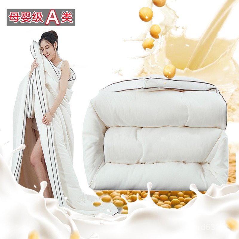 Double Class A Space Quilt Quilt Quilt Core Soy Soy หนาหอพักโปรตีนผ้านวมเส้นใยผ้านวมแม่เด็กฤดูหนาว I