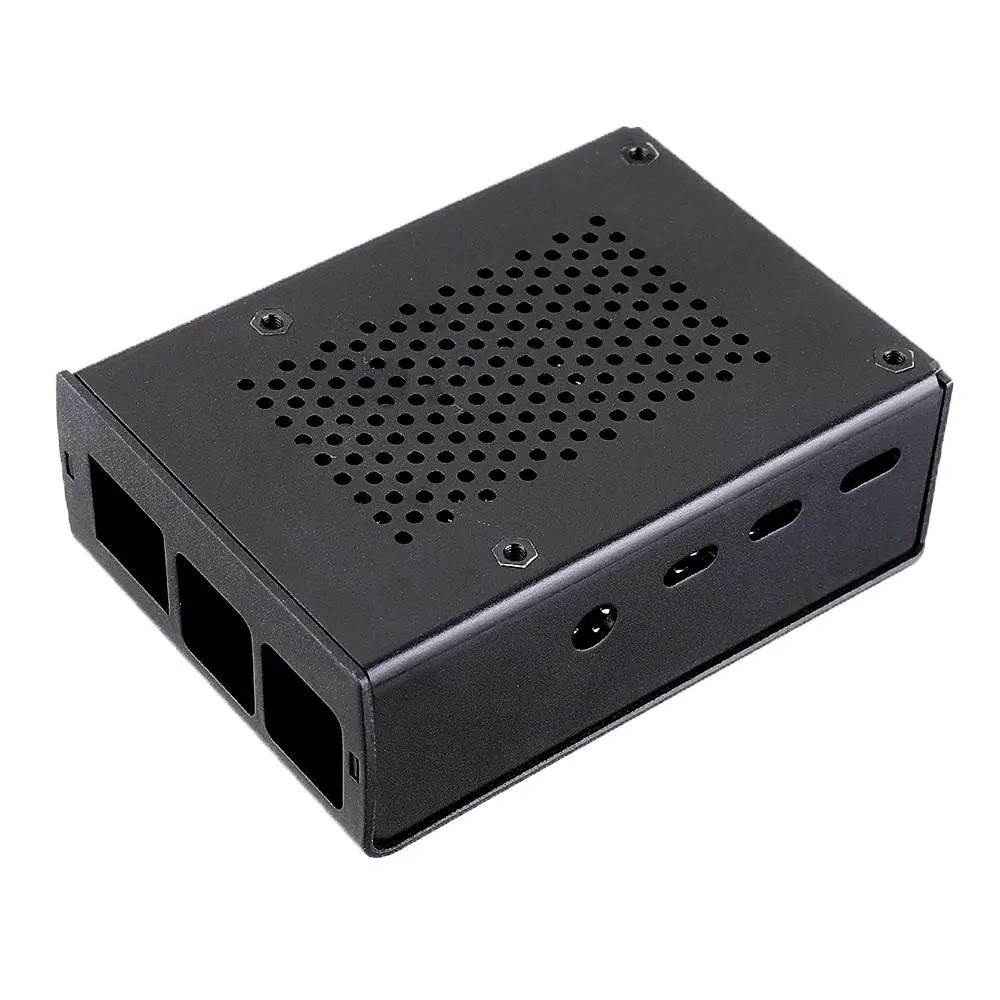 Raspberry Pi 4 Case Aluminium Alloy Metal 4b + Case + Raspberry Pi4 Case Cooling Box Accessories
