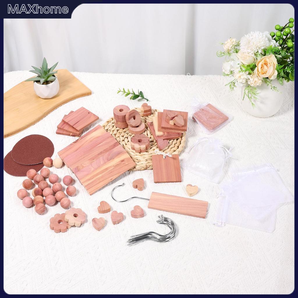 67 ชิ้น Cedar ไม้ Plank Bundle เสื้อผ้า Cedar Block สําหรับตู้ตู้ตู้ชั้นวาง SHOPTKC3122