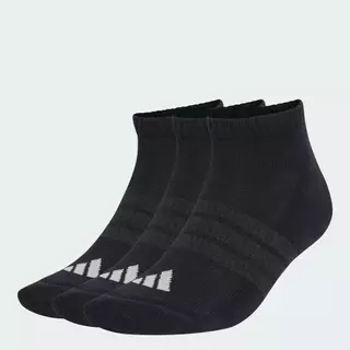 adidas ไลฟ์สไตล์ ถุงเท้าโลว์คัท Cushioned Essentials (3 คู่) Unisex สีดำ KR7122
