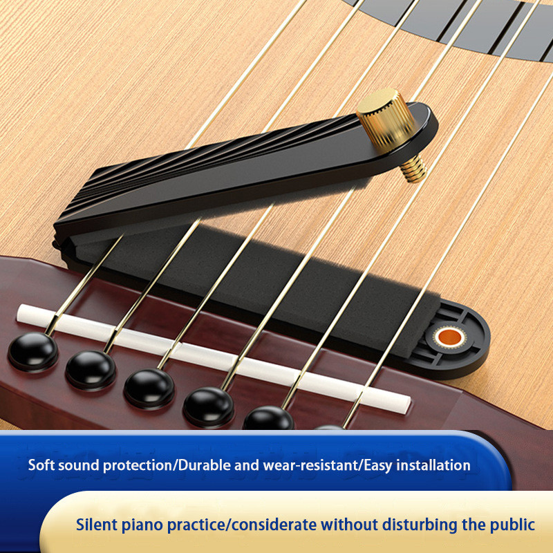 กีตาร์ Mute Silencer Silent Pad Silencer กีตาร์ String Protection Silencer กีตาร์อะคูสติก Silencer อ