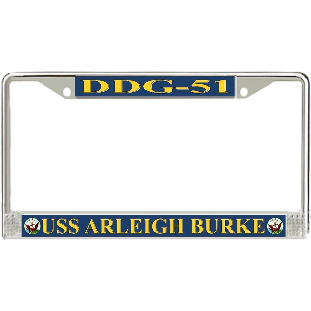 MilitaryBest USS Arligh Burke DDG-51 กรอบป้ายทะเบียน