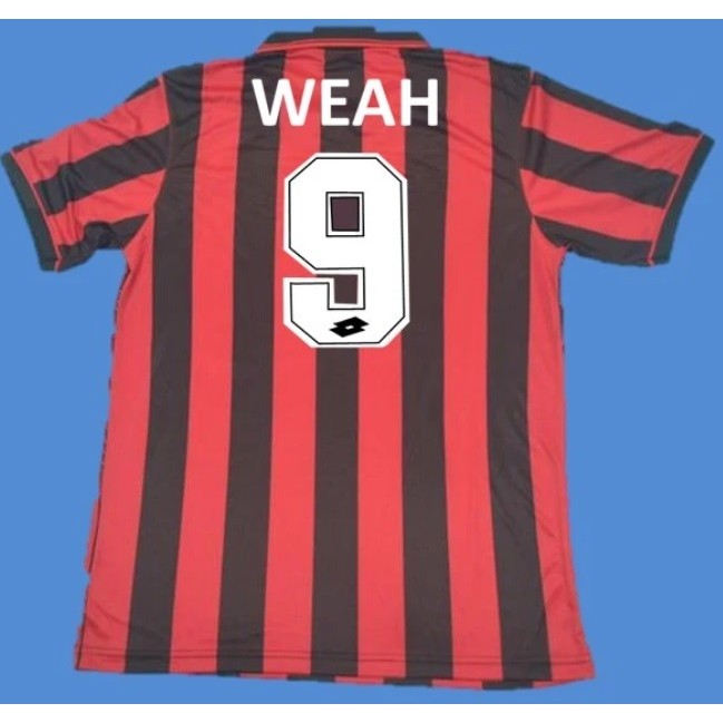 1996-1997 ac milan vintage retro 18 BAGGIO MALDINI SAVICEVIC