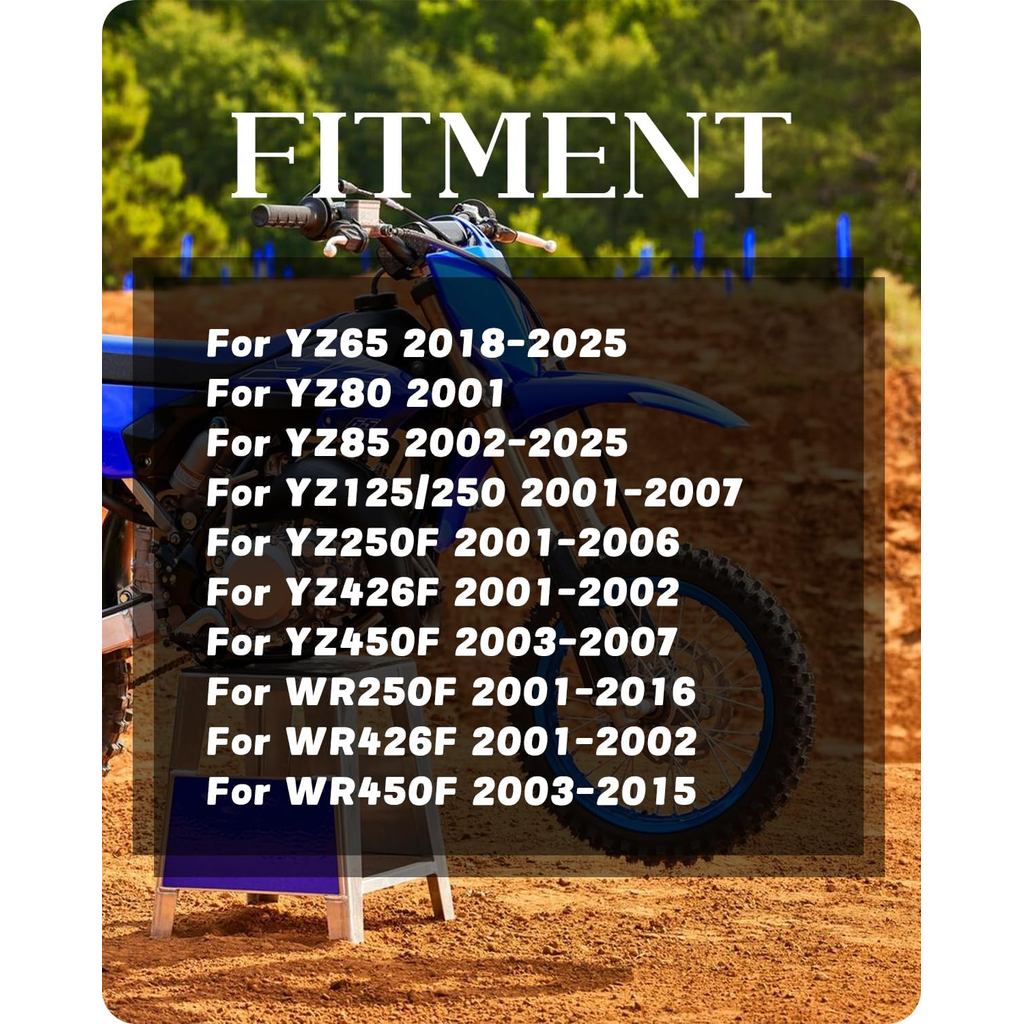 JFG RACING Motorcycle Front Brake Fluid Reservoir Cover Cap for YZ65 2018-2025, YZ85 2002-2025, YZ12