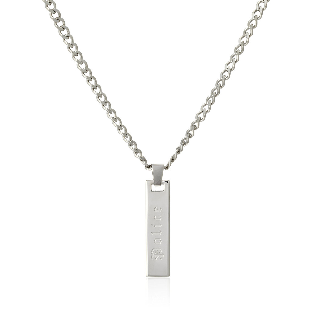 [ตำรวจ] สร้อยคอแนวตั้งสแตนเลสผู้ชาย 25502PSS01