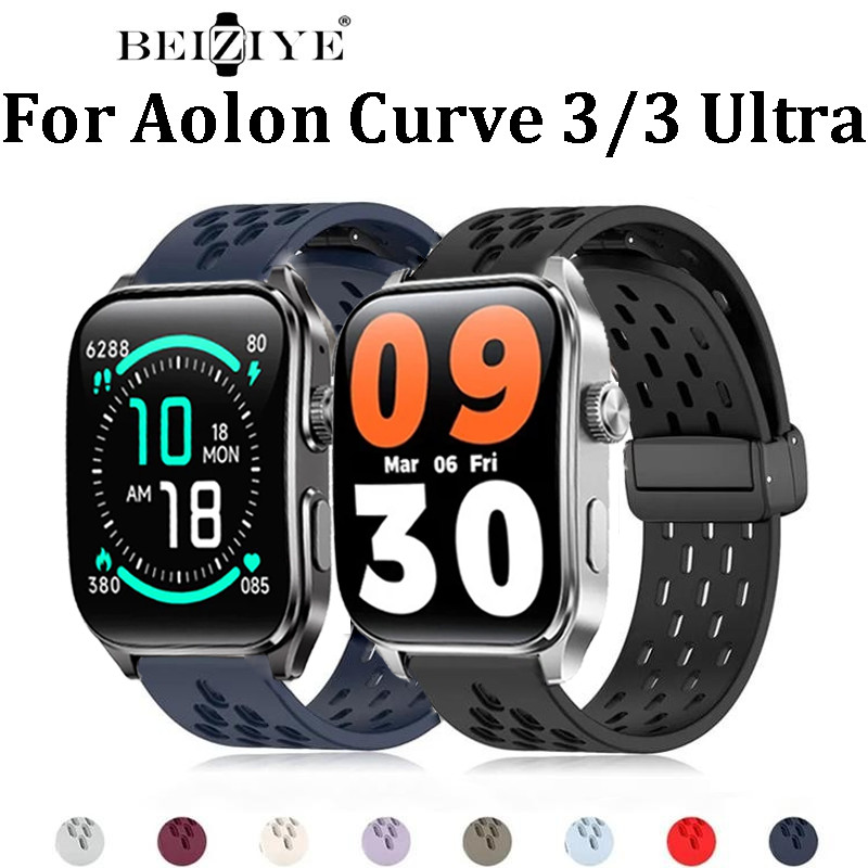 สายรัดซิลิโคนสําหรับ Aolon Curve 3 Ultra เปลี่ยนสร้อยข้อมือกีฬาสําหรับ Aolon Curve 3 Band อุปกรณ์เสร