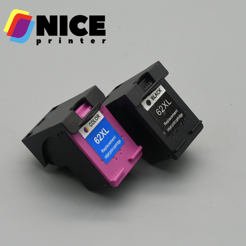 ใช้งานร่วมกับ HP 62 ตลับหมึก HP 62XL ตลับหมึก HP 62 สีดําหรือตลับหมึกสีสําหรับ OfficeJet 5740 5746 E