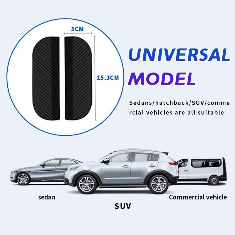 [2ชิ้น] คิ้วกันฝน กันสาดกระจกมองข้าง คิ้วติดกระจกมองข้างรถยนต์ คาร์บอนไฟเบอร์ สำหรับรถยนต์ส่วนใหญ่ SUV ฯลฯ รุ่น：YM1 - รูปที่ 2