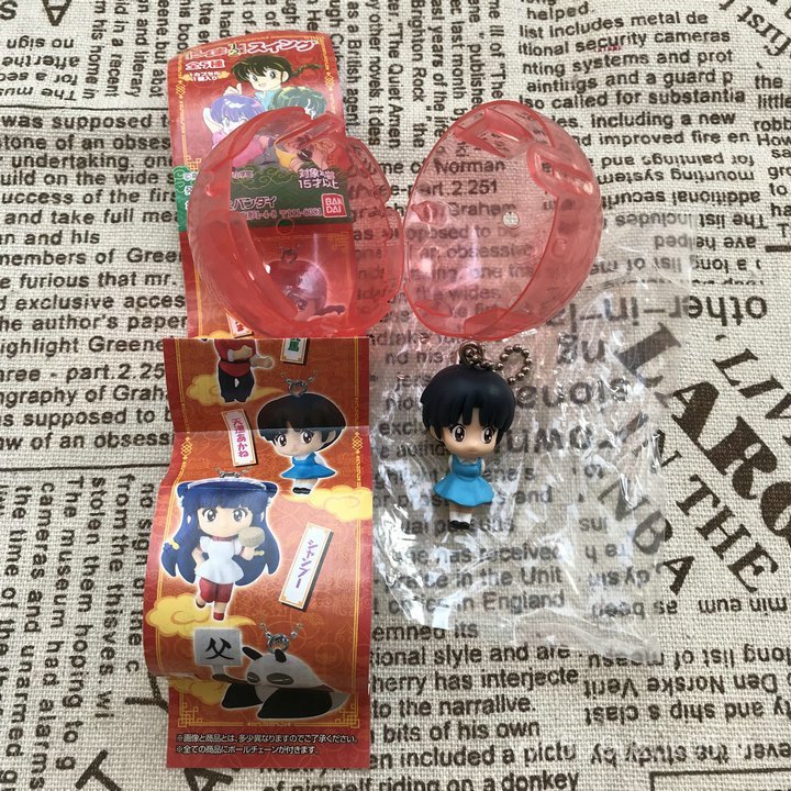 สินค้าจํานวนมาก Rumiko Takahashi Ranma Xuanma Liangya จี้จี้แคปซูลของเล่นเครื่องประดับตุ๊กตา