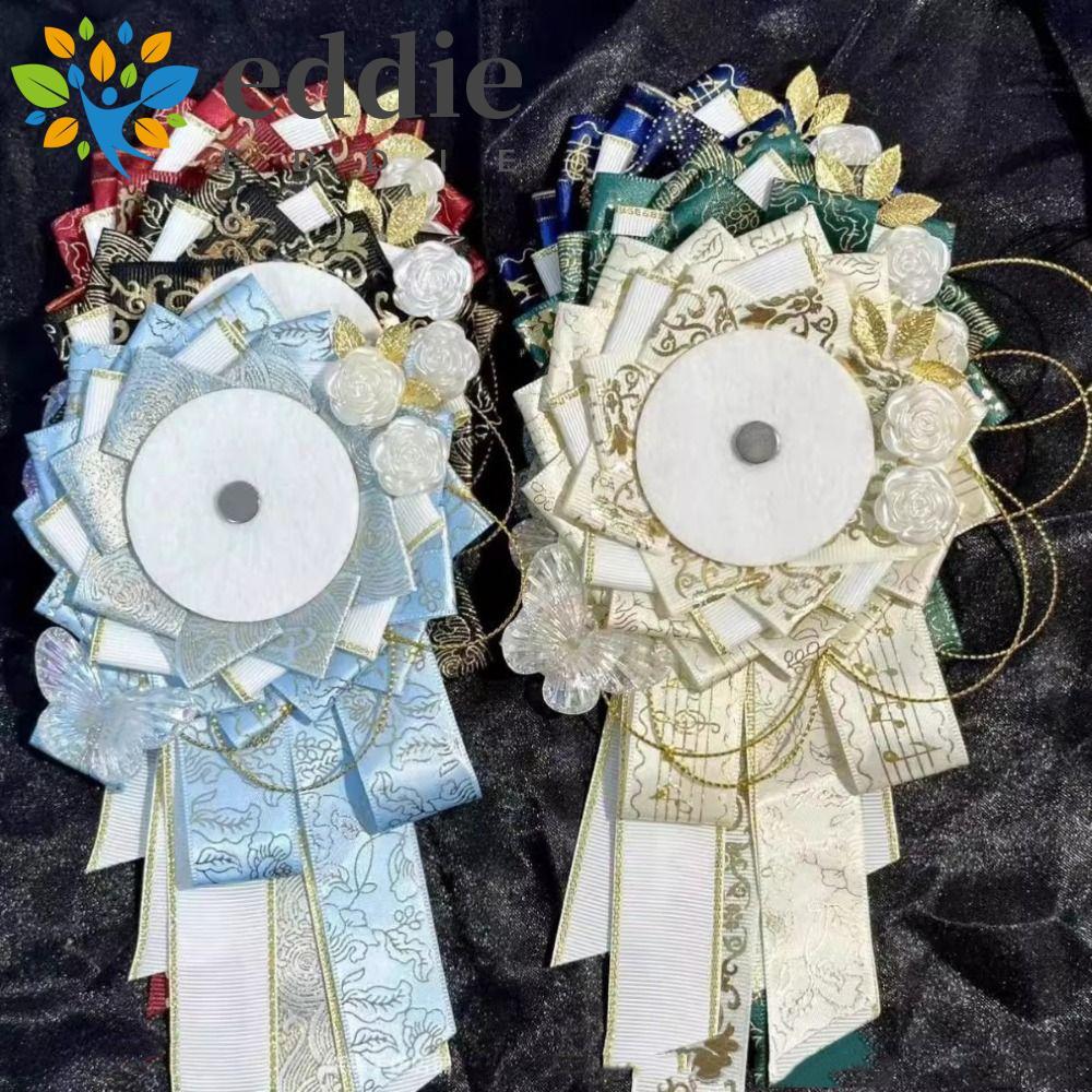 EDIE อะนิเมะผู้ถือป้าย,คอสเพลย์ตกแต่งเฉียงหางริบบิ้น Pins ฐานแสดง, Ita กระเป๋าเติมป้ายดอกไม้หรูหราดอ