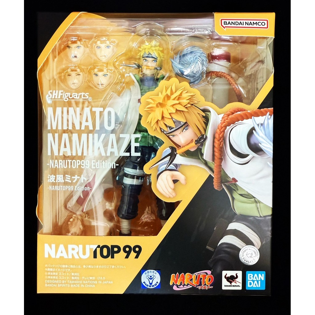 Bandai SHF Naruto Top99 Wave Fengshuimen เวอร์ชั่นญี่ปุ่นติดตั้งกล่องไม่ชํารุดพูดทั้งหมดสีครบชุดใหม่