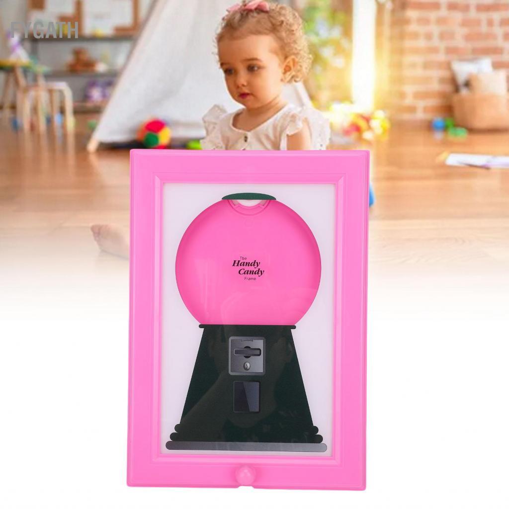fygath Handy Candy Frame Gumball Machine ในรูปเครื่องจ่ายแบบติดผนัง