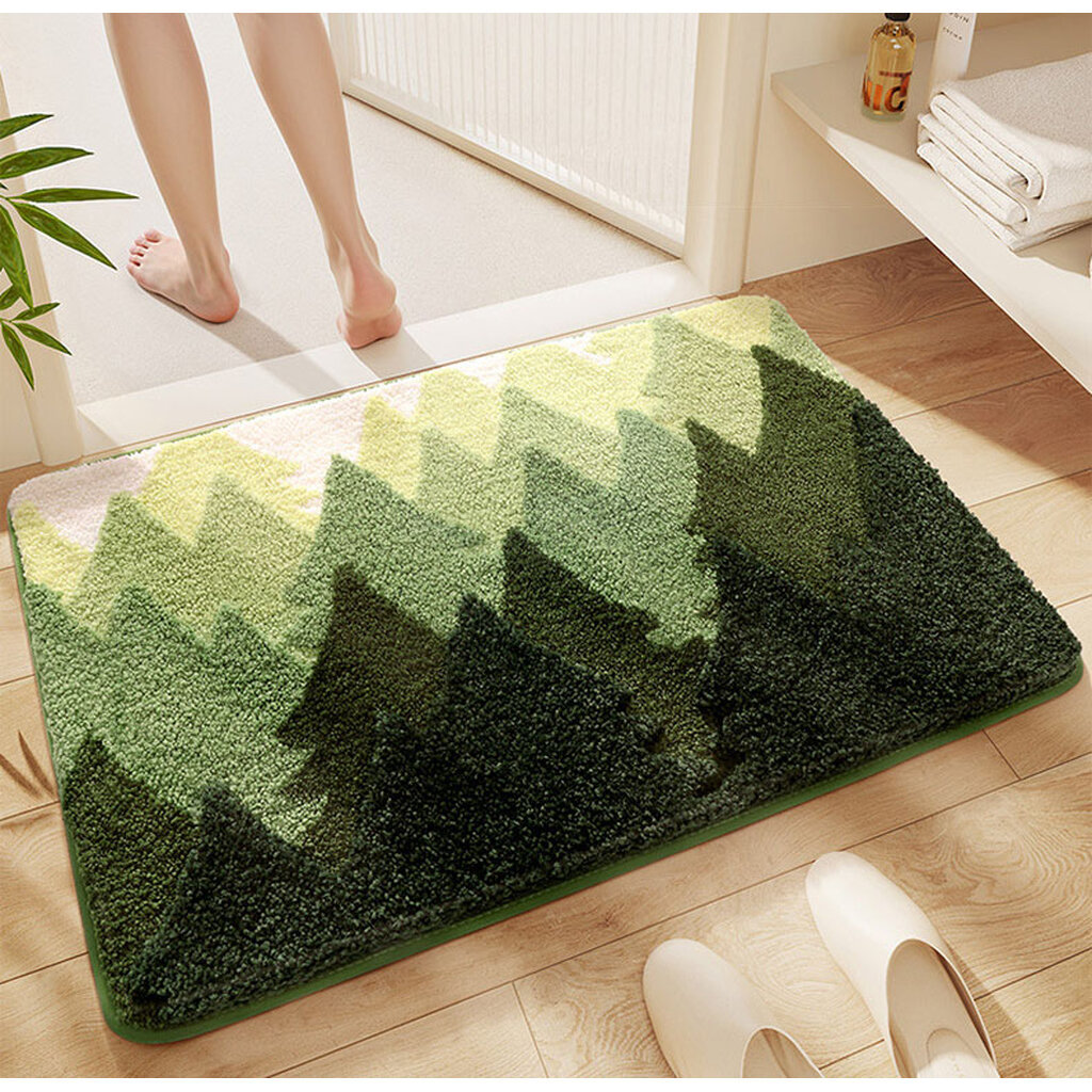 Omocha | พรมห้องน้ำ 50x80 cm ขนนุ่ม กันลื่น ซับน้ำ แห้งเร็ว Bathroom Mat ผืนใหญ่
