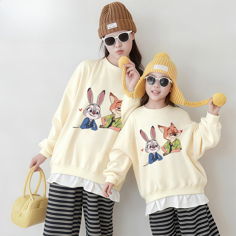 พร้อมส่ง&COD RINA STUDIO  วีดีดชุดครอบครัว แบบหลวมสบาย วีดีดคอกลมชุดครอบครัว สีเทาไหม. วีดีดโปร่งสบาย ไม่ร้อนชื้น #A110