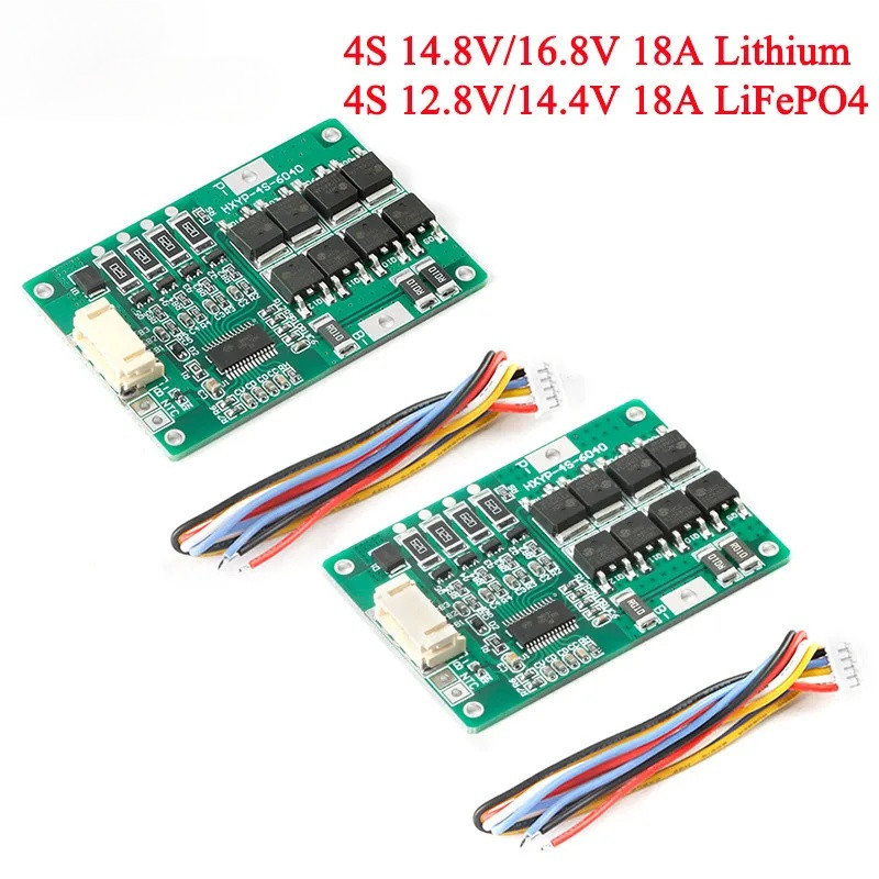 4S 18A 14.4V 16.8V 12.8V 14.4V 18650 32650 BMS Li-ion Lithium LiFePO4 แบตเตอรี่ Charger Protection B