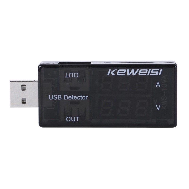 KEWEISI Dual USB Current Voltage Charger Detector Tester Voltmeter Ammeter