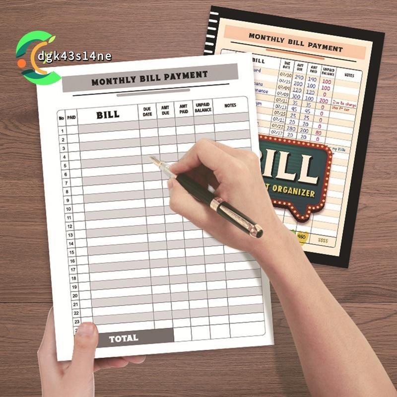 [ขายร้อน D4]Bill Tracker Notebook รายเดือน Bill Organizer & Planner สําหรับการเงินงบส่วนตัว, Bill Pa