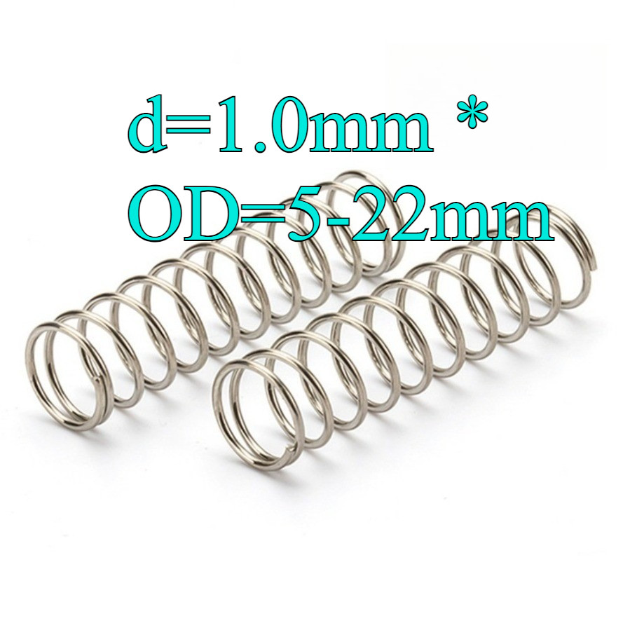 สปริงบีบสแตนเลส 304 d1.0mm * OD5-22mm แรงดันแรง สปริงคืน สปริงบีบ ป้องกันความเมื่อยล้าCWW-KK-K ราคา ถูกที่สุด ดีลบีเคเค แกลเลอรีภาพที่ 2