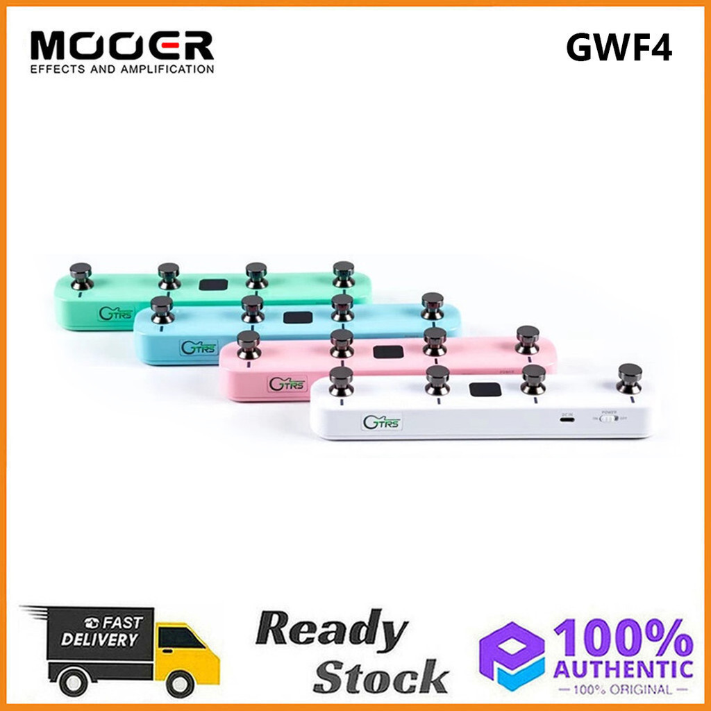 Original Mooer GWF4 Footswitch สวิทช์เหยียบสําหรับ Prime P1 สมาร์ทกีตาร์เหยียบและ Gtrs กีตาร์ไฟฟ้า