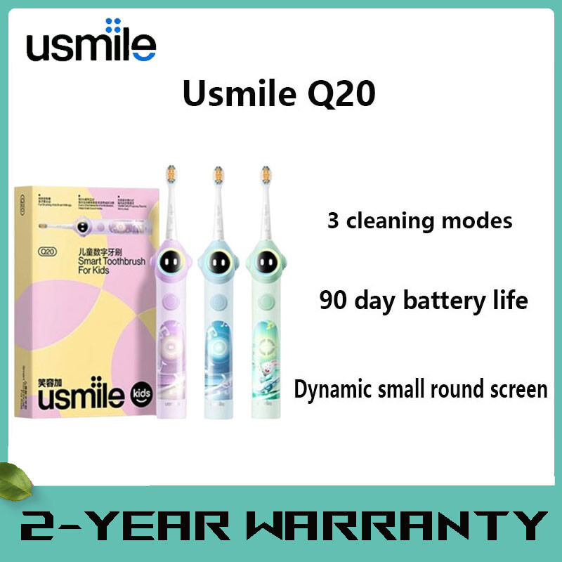 Usmile Q20 แปรงสีฟันไฟฟ้า Soundwave แปรงสีฟันไฟฟ้ากันน้ําแบบโต้ตอบ