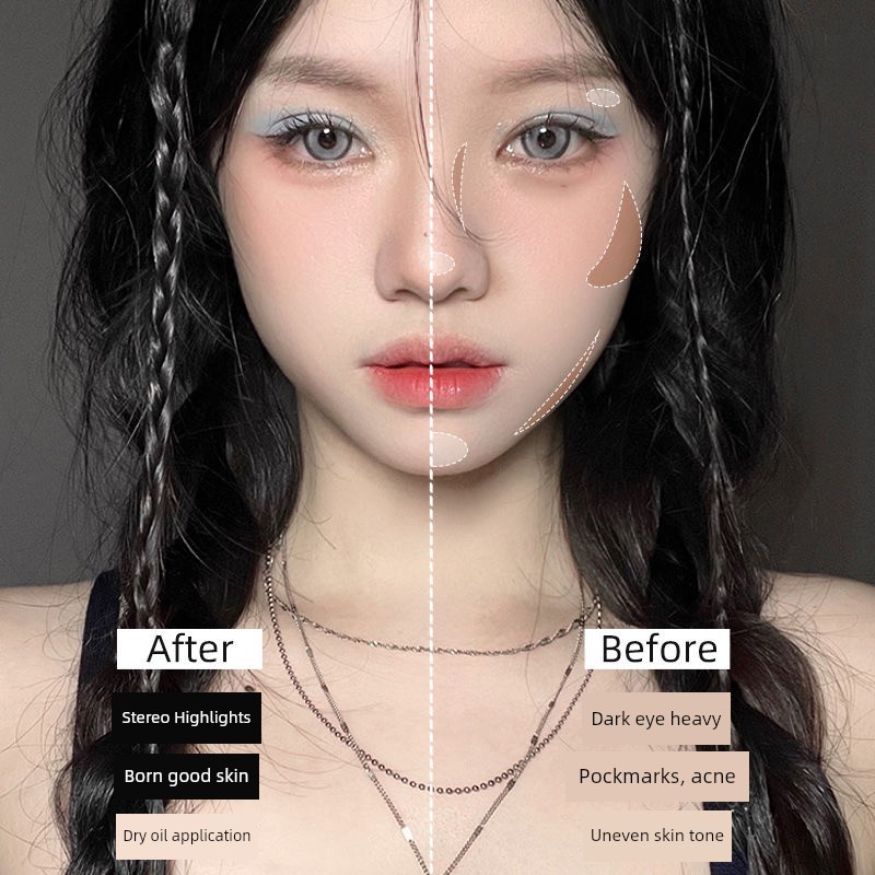 contour คอนทัวร์ 2 ชิ้น Biya Biya Biya Contouring Liquid Highlighter Liquid Contouring Stick ปกปิดจุ