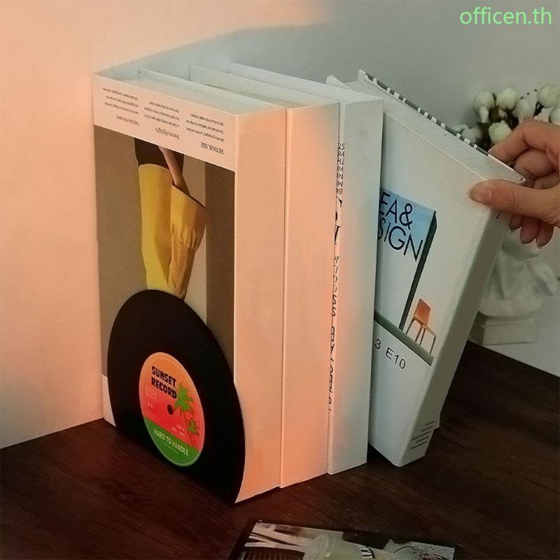 Cen 2 ชิ้น Bookends Heavy Duty Book End Book Stopper กันลื่น Bookends สําหรับโต๊ะ