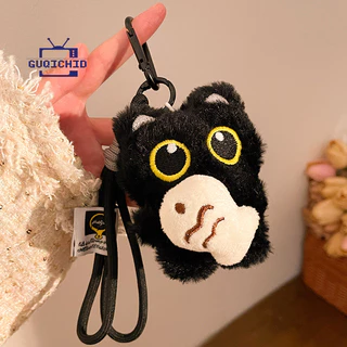 ตุ๊กตาแมวดำ สำหรับกระเป๋าพวงกุญแจ และผ้าพันคอ กระเป๋าสะพาย ออกแบบมาเพื่อนักเรียนและสไตล์น่ารักสายคล้องโทรศัพท์มือถือ