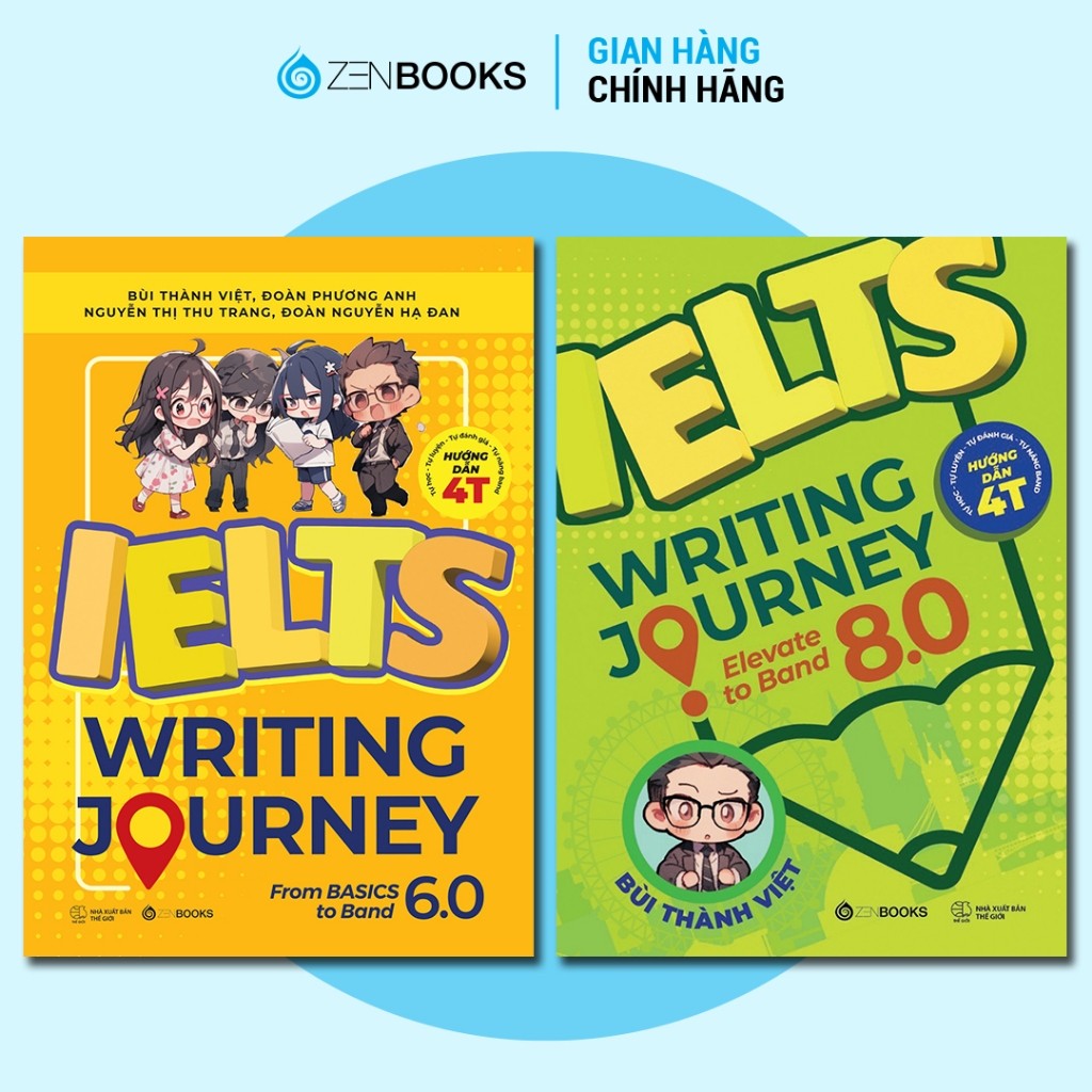 Ielts Writing Journey Book Set - แผนที่จาก Basic to Band 8.0 - Zenbooks