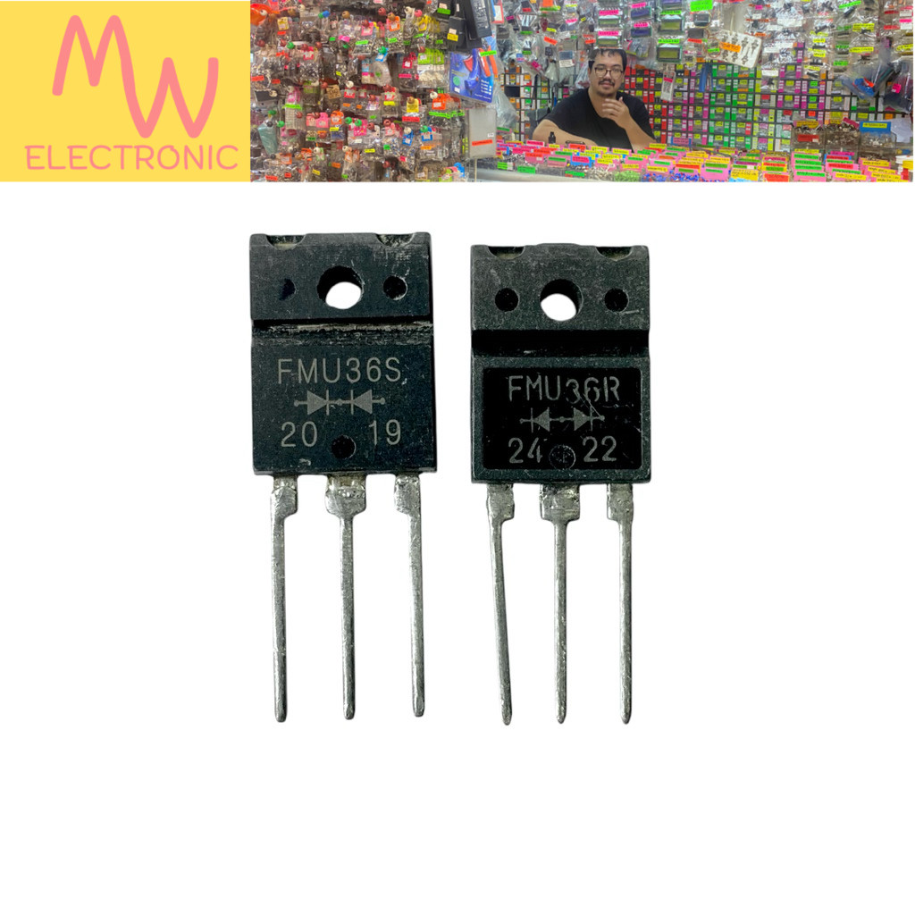 Diode FMU36S FMU36R (ราคาต่อ 1ชิ้น)  Fast Diode 20A 600V TO-247 3ขา มีสินค้าพร้อมส่งในไทย