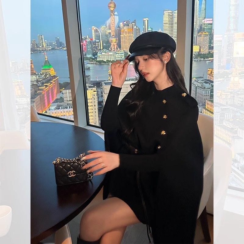 เสื้อคลุมเสื้อแจ็คเก็ต Bowknot Celebrity Daughter ฤดูใบไม้ร่วงฤดูหนาว High-End Double-Sided Coat Cla