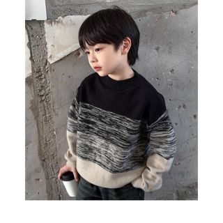 ฤดูใบไม้ร่วงและฤดูหนาวใหม่ - เด็กชายเสื้อกันหนาวเด็กหนาคอกลม…