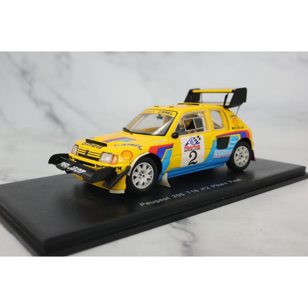 [คลังสินค้าพร้อม] spark 1/43 Peugeot 205 T16 Park Peak Rally Car Original Package Flawless, On Deliv