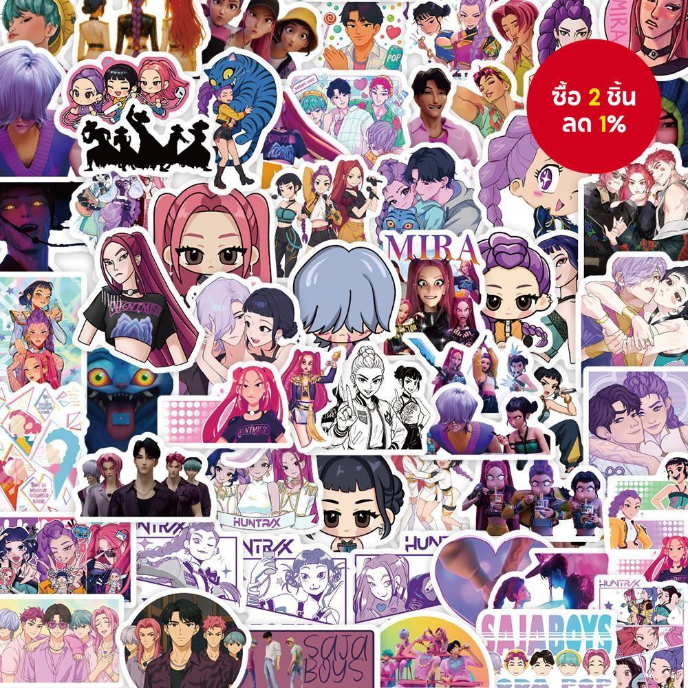 ชุดสติ๊กเกอร์ K-pop Witch Hunt Group 74 ชิ้น - สติ๊กเกอร์ธีมแฟชั่น เหมาะสําหรับโน๊ตบุ๊ค