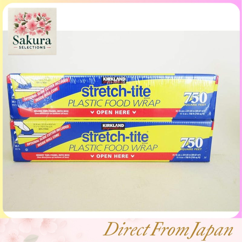 KIRKLAND Kirkland KIRKLAND STRETCH-tite 231m Kirkland Signature Food Wrap 231m × 2 ม้วน