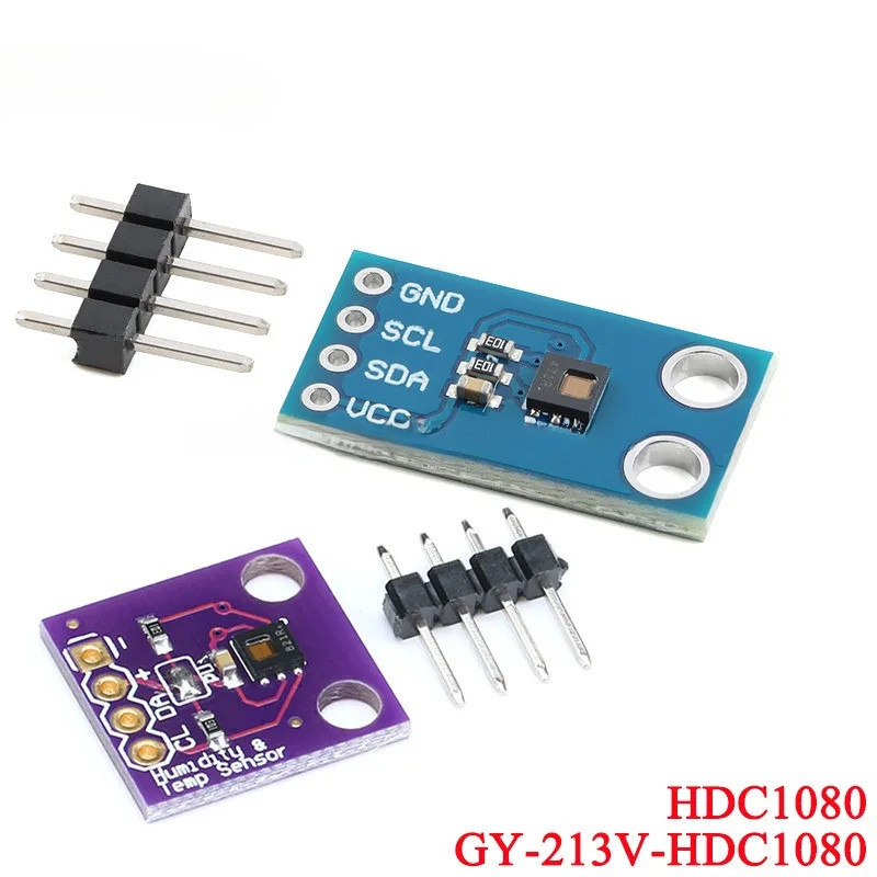 1 PC HDC1080 MCU-1080 GY-213V-HDC1080 ต่ําดิจิตอลอุณหภูมิและความชื้นเซนเซอร์โมดูล I2C อินเทอร์เฟซการ