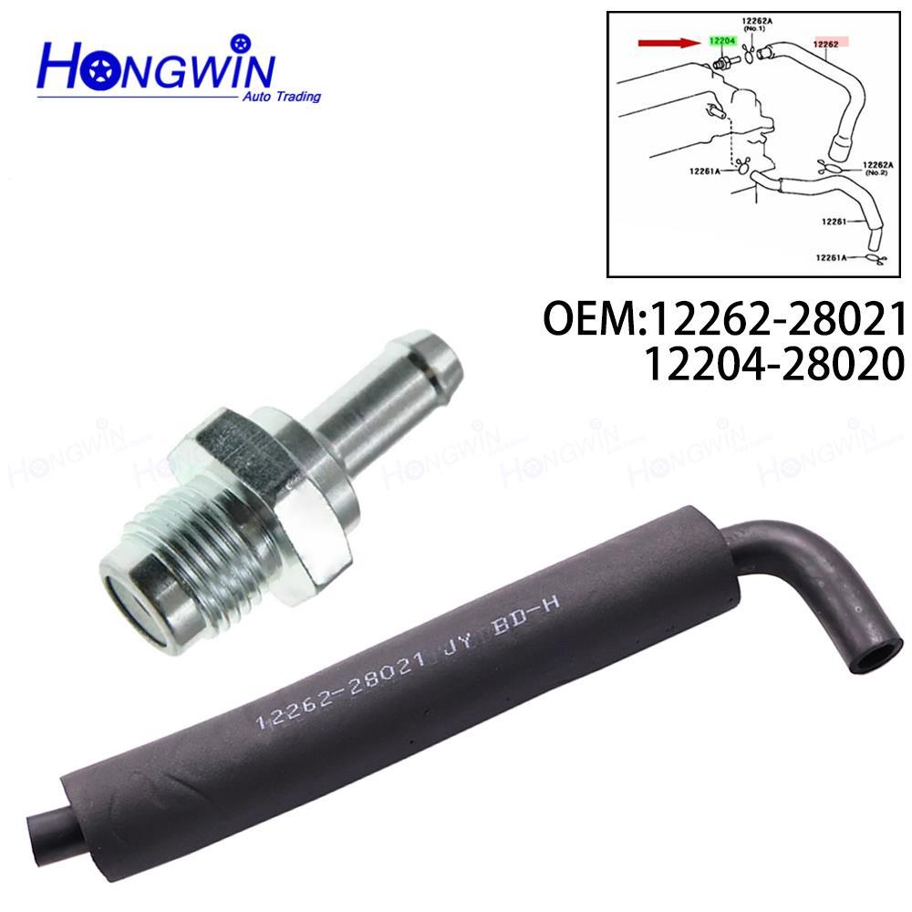 12204-28020 12262-2802 PCV วาล์วและท่อสําหรับ Toyota Camry Highlander Solara Scion TC 2.4L 2AZFE RAV4 2.0L 1220428020