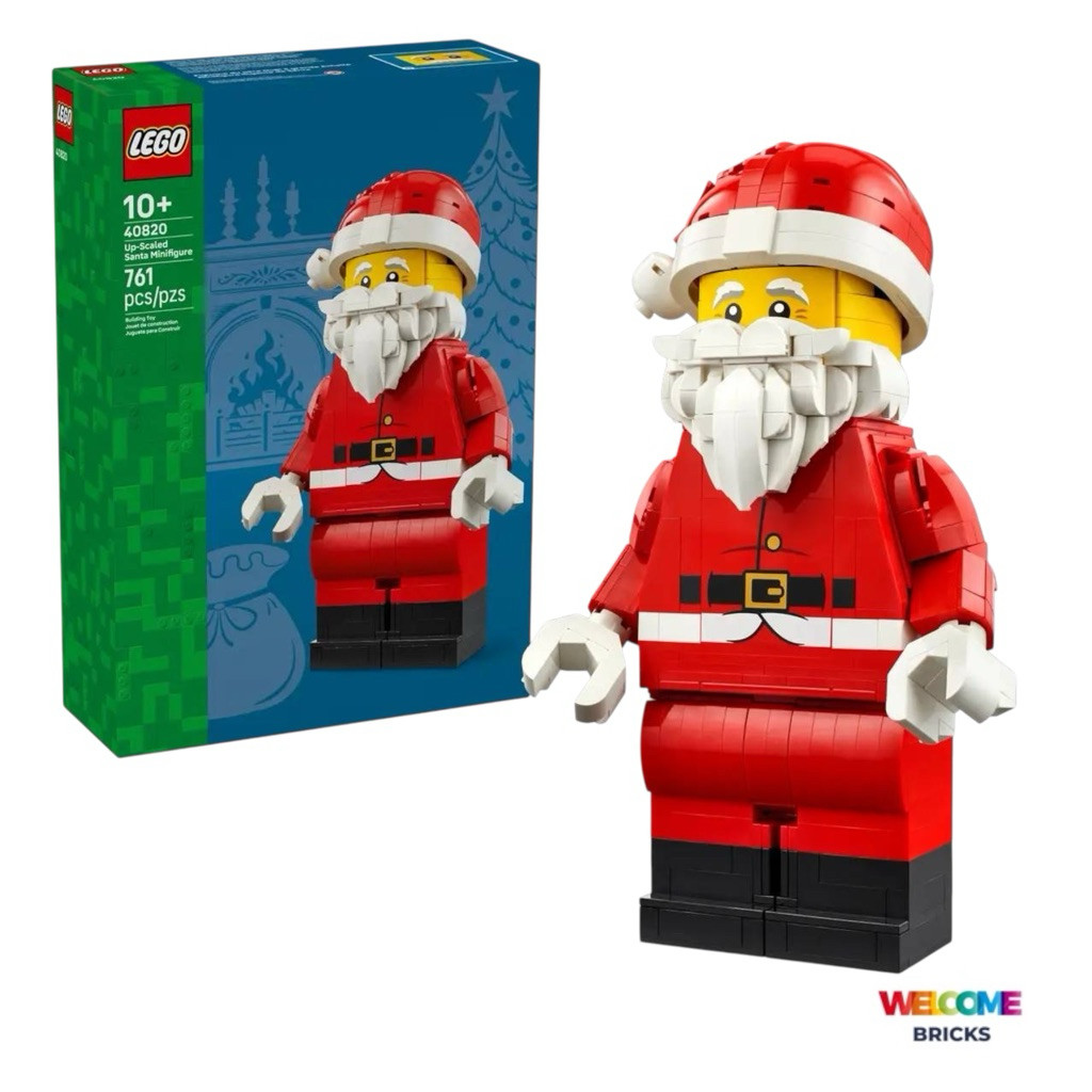 Lego Minifigure 40820 Up-Scaled Santa Minifigure (Gift for Christmas) [Brick DAD]