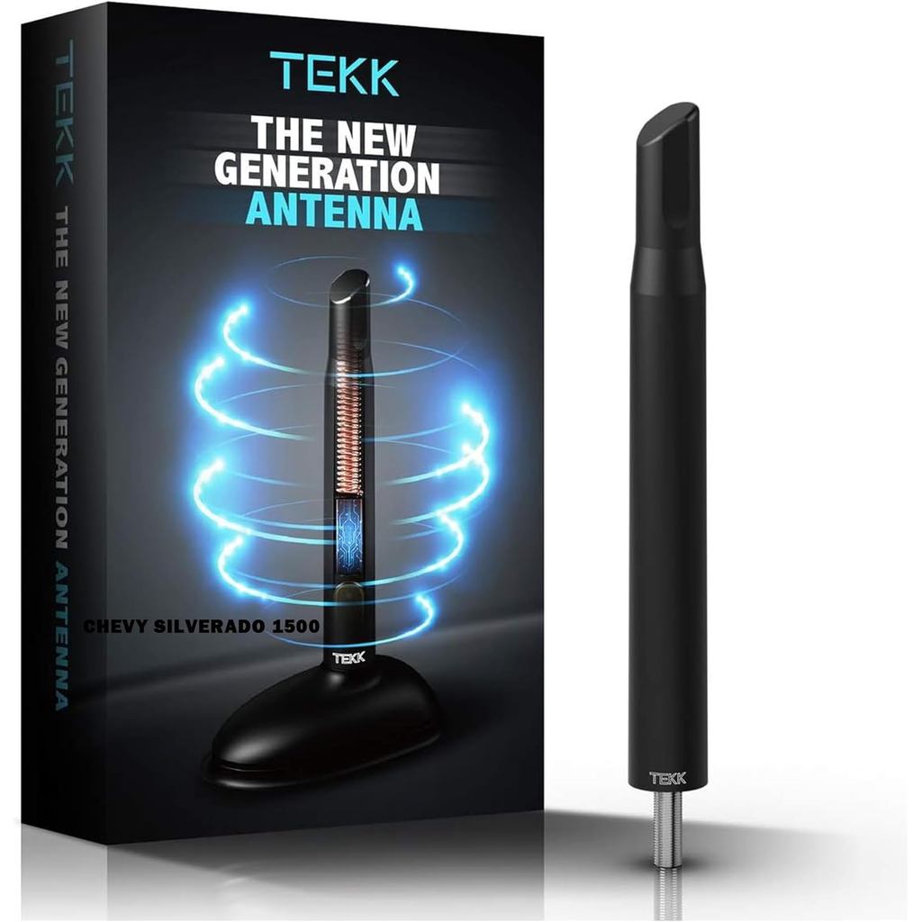 เสาอากาศสั้น Tekk เข้ากันได้กับปี 2007-2026 Chevy Silverado 1500 / ออกแบบมาเพื่อเพิ่มประสิทธิภาพ FM/