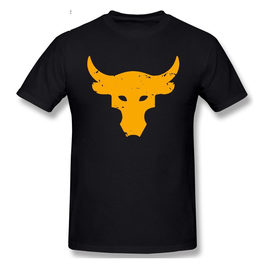 Brahma Bull T Shirt The Rock Project Gym Men O-Neck Cotton Tshirts Tee Top