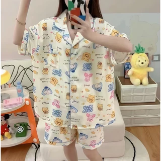 SLEEPWEAR FACTORY ชุดนอนโอเวอร์ไซส์ ชุดนอนการ์ตูน ชุดนอนไซส์ใหญ่ 🌛 ฟรีไซต์ อก 50 นิ้ว W190