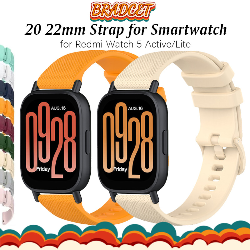 สายซิลิโคนกีฬา 22มม. 20มม for Samsung Galaxy Watch FE 7 6 5 4/Huawei/Redmi Watch 5 Active/Amazfit bip 6/Garmin/Aolon/