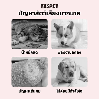 THSPET อาหารว่างสร้างภูมิคุ้มกัน รองรับสะโพกและข้อต่อ สุขภาพระบบย่อยอาหาร ของว่างบำรุงผม ขนมสุนัข ขนมแมว ขนมหมา