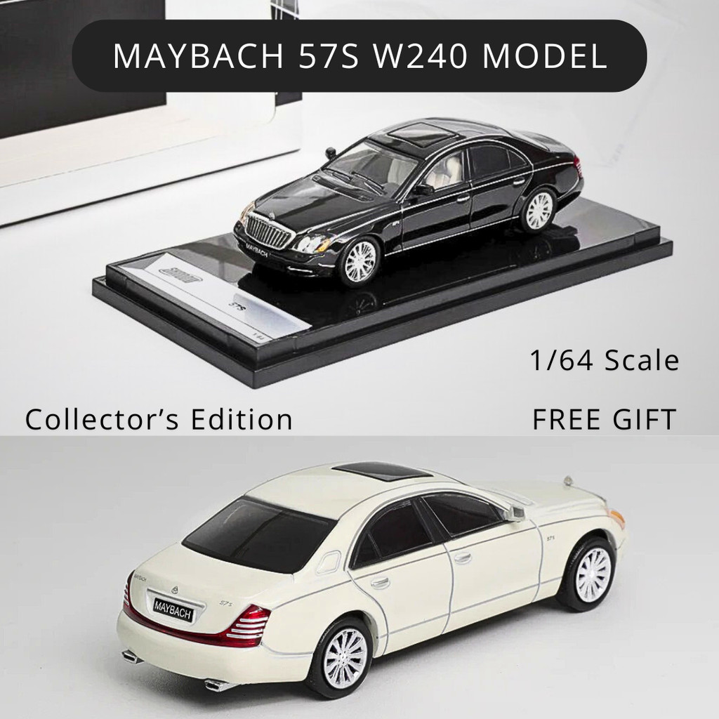 1/64 Dct Shadow Maybach 57s 62 Mercedes Benz w240 Daimler หรูหรา Diecast ของเล่นตกแต่ง Mainan Kereta