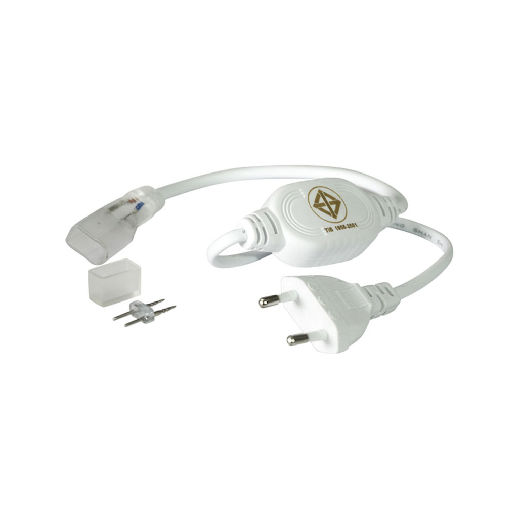 หัวต่อพร้อมปลั๊ก LUZINO รุ่น NOF-0201 สีขาว