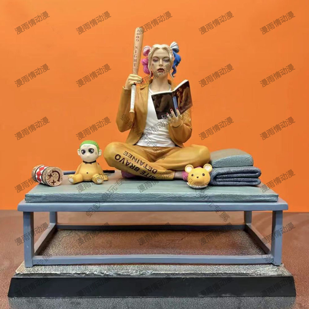 JOKER Heath Ledge Marvel DC Suicide Squad JOKER นั่ง Harley Quinn รูปมังงะที่สวยงามตกแต่งโมเดล